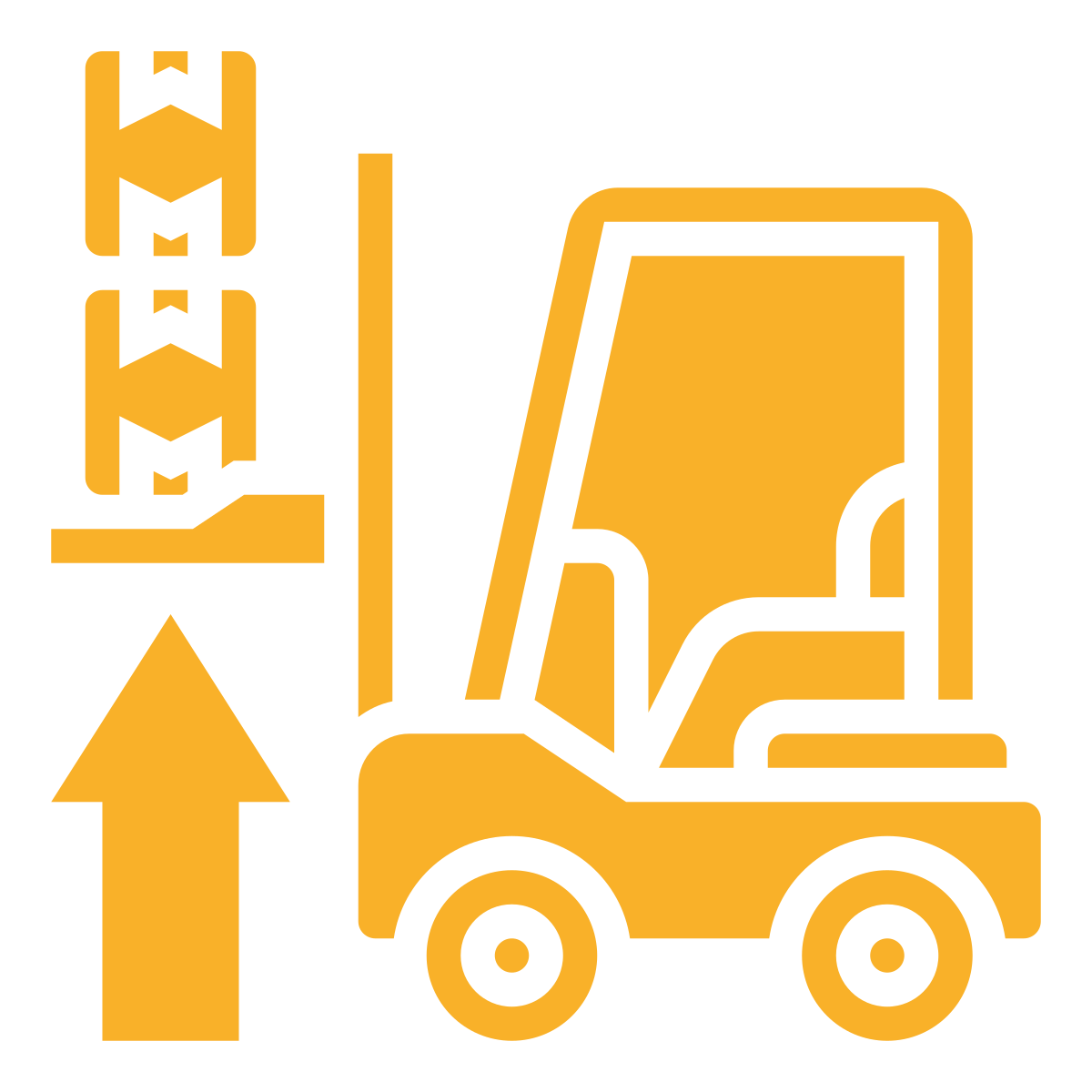 noun forklift F B